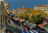 The Flower Market, Nice, France - 1997 Watercolour - 28 cm x 19 cm