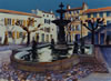 Place du Minage, Angouleme, France - 1996 Watercolour - 75 cm x 55 cm