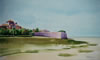 Talmont-Sur-Gironde, France - 2001 Watercolour - 36 cm x 19 cm