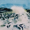 Breaking Wave (No.1) - 2001 Watercolour - 15 cm x 15 cm