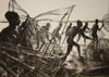 Dogon Fishermen, Mali - 2005 Charcoal - 82 cm x 56 cm
