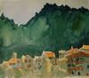 Novel, Haute-Savoie, France - 1998 Watercolour - 35 cm x 25 cm