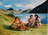 Homage to Delacroix, Wasdale, Cumbria, England - 1998 Watercolour - 75 cm x 55 cm