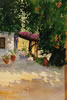 Shady Garden, Skopelos, Greece - 2003 Watercolour - 54 cm x 36 cm