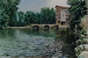 Moulin Monsieur, Duras, France - 1996 Watercolour - 56 cm x 38 cm