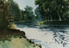 Sauveterre-de-Bearn, France - 1998 Watercolour - 38 cm x 28 cm