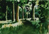 Chesham Woods Footpath, Bury, England - 2002 Watercolour - 38 cm x 28 cm